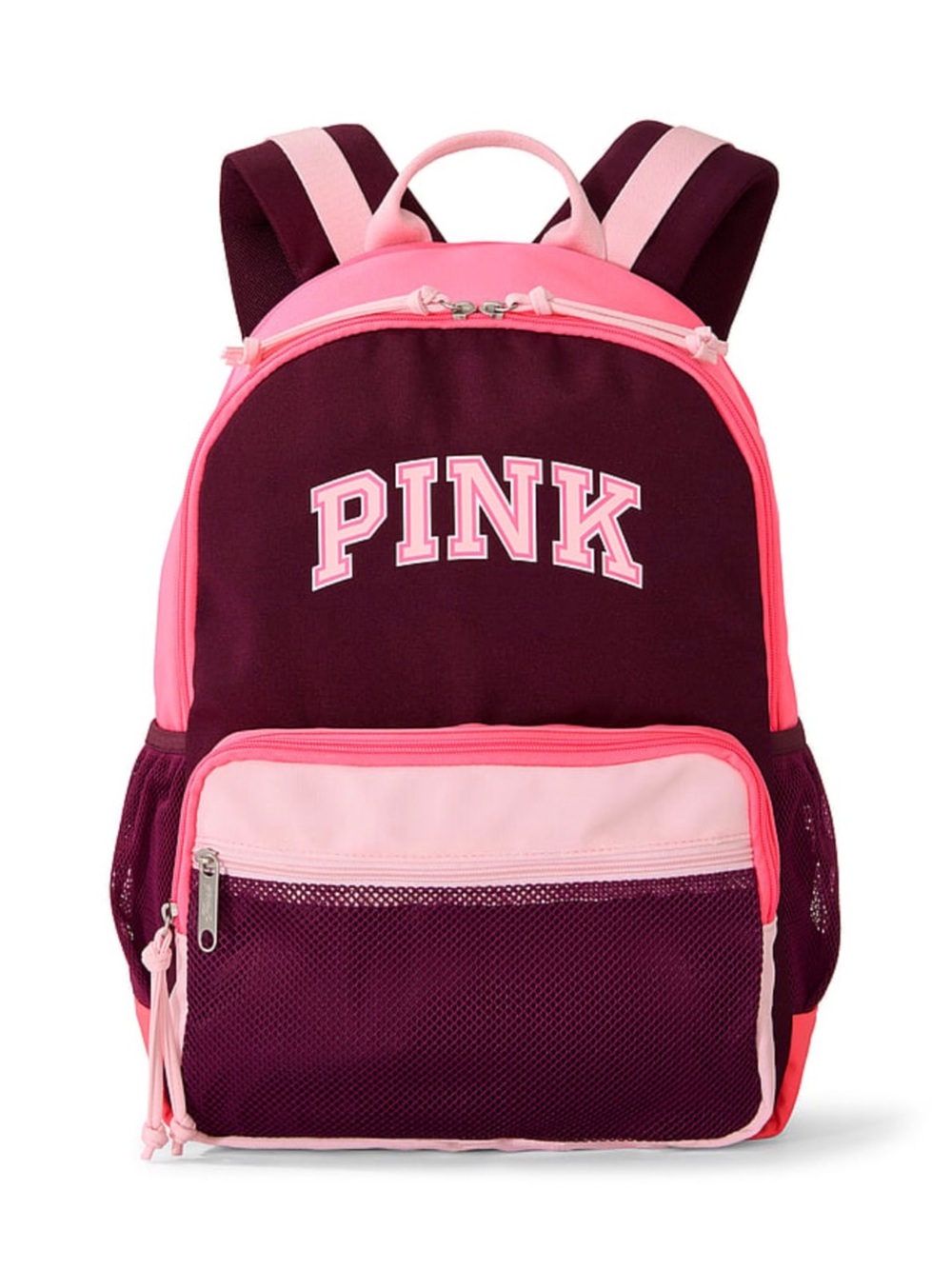 PINK Victoria's Secret Kids Pink and Burgundy Backpack